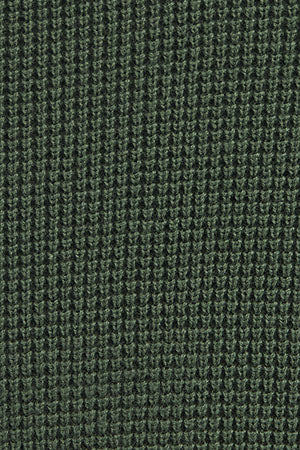 Mud-green waffle-knit jumper with round neck and Rigby Go embroidery - Image 10
