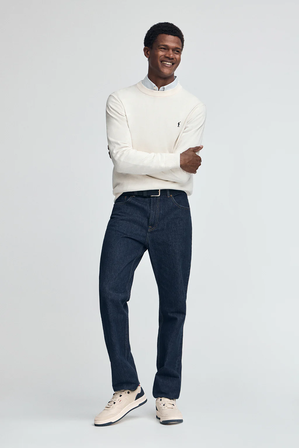 Nude wool-blend jumper with Rigby Go embroidery - Image 3