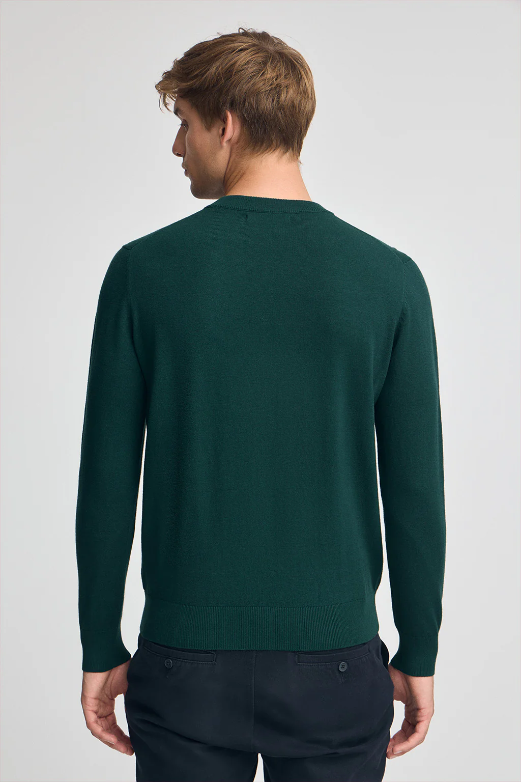 Emerald wool-blend jumper with Rigby Go embroidery - Image 4