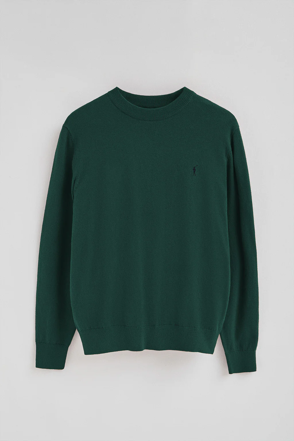 Emerald wool-blend jumper with Rigby Go embroidery - Image 7