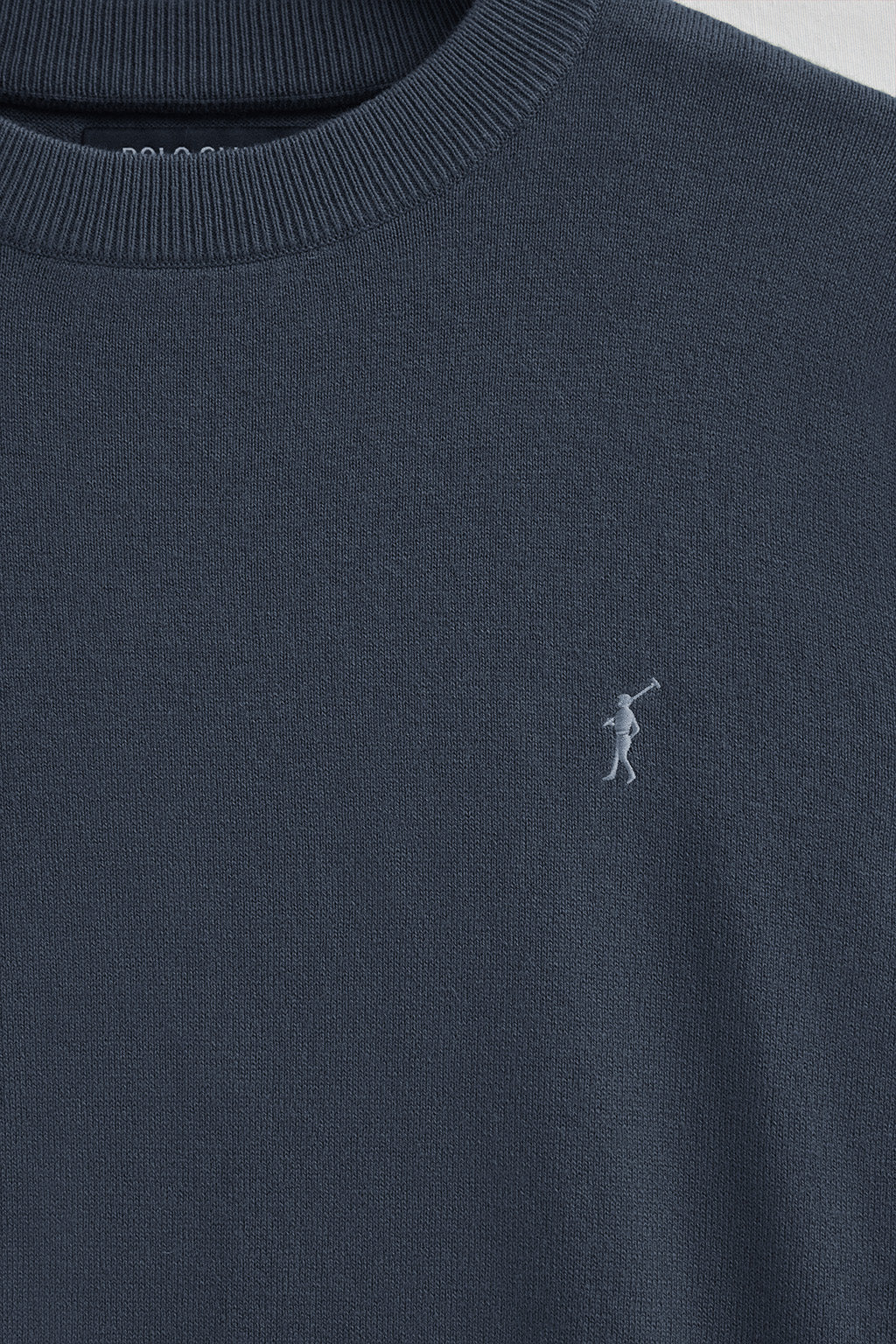 Denim-blue wool-blend jumper with Rigby Go embroidery - Image 6