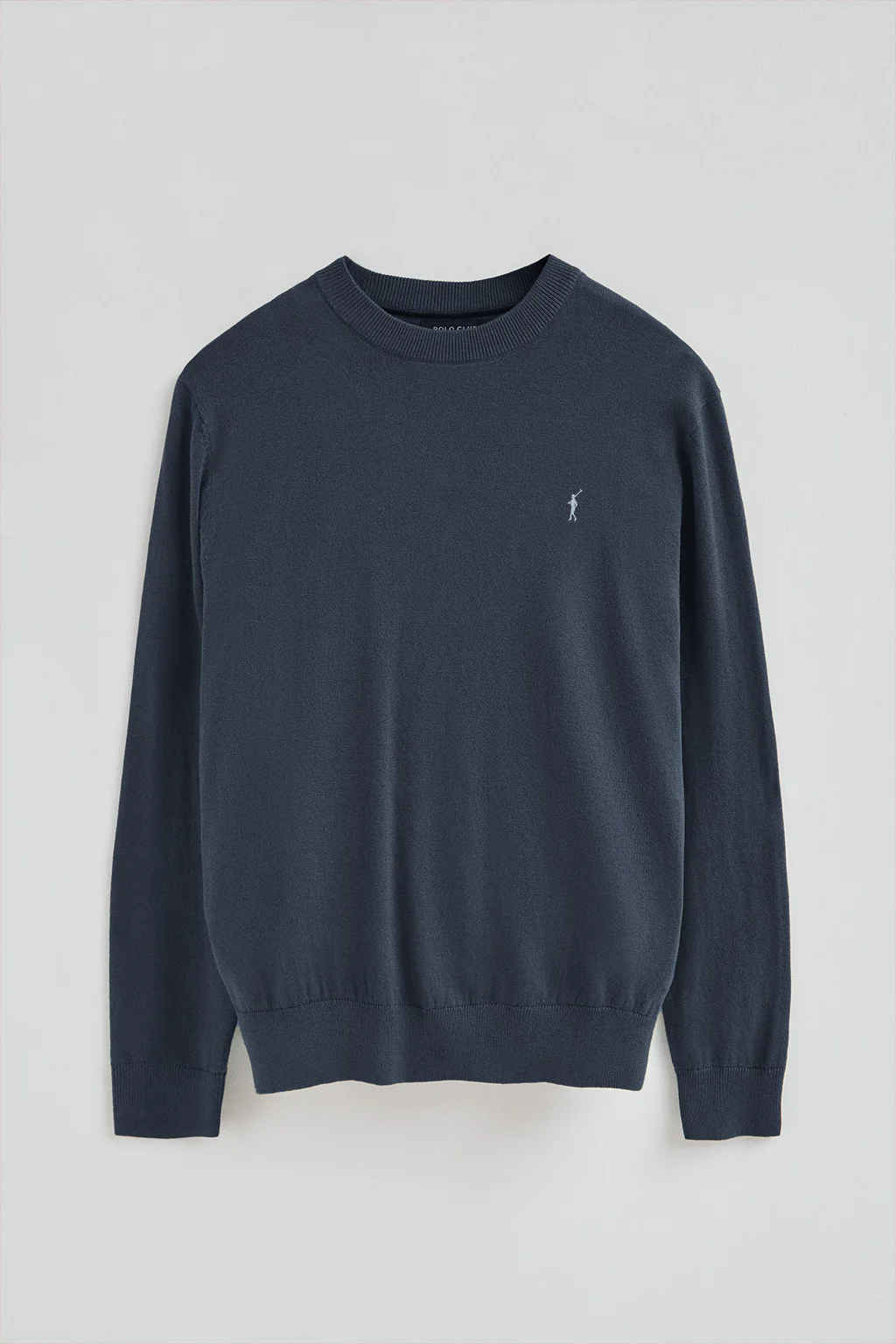 Denim-blue wool-blend jumper with Rigby Go embroidery - Image 8