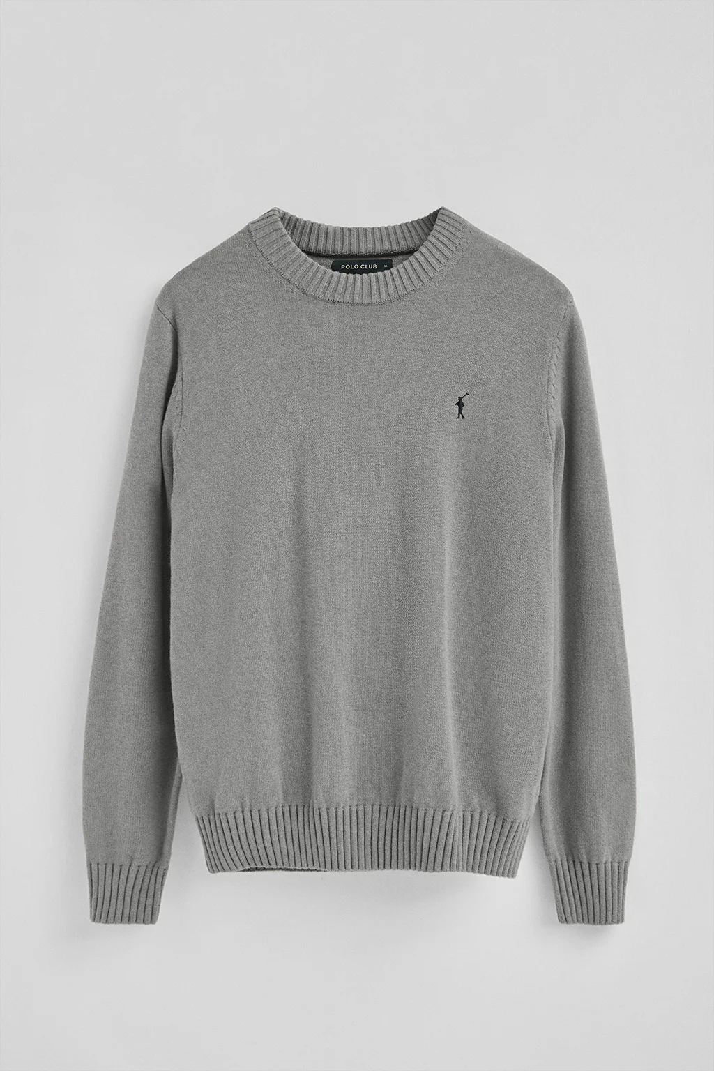 Grey-marl wool-blend jumper with Rigby Go embroidery - Image 7