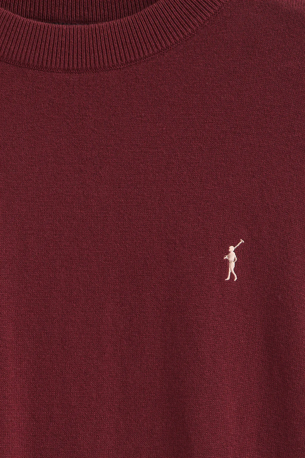 Maroon wool-blend jumper with Rigby Go embroidery - Image 6