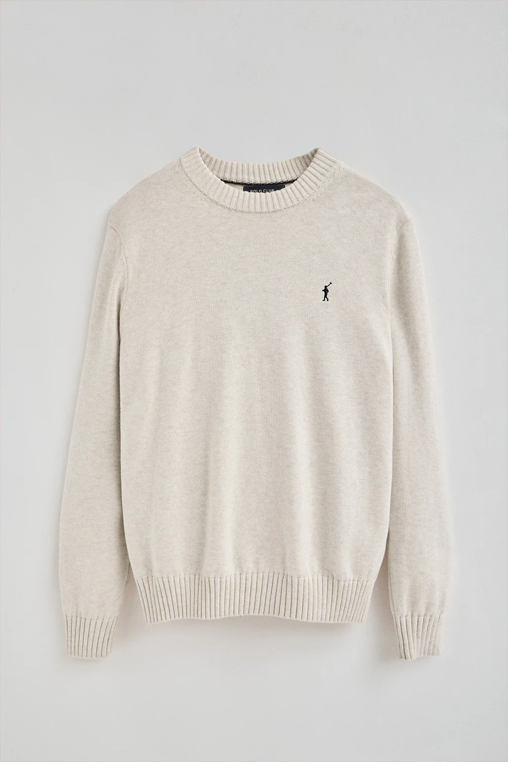 Nude-marl wool-blend jumper with Rigby Go embroidery - Image 7