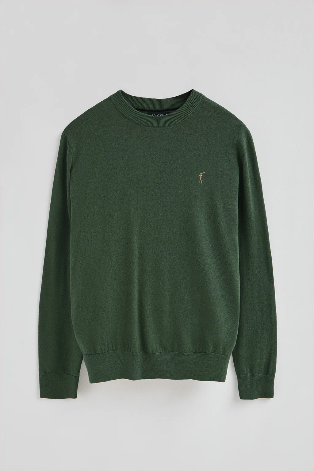 Mud-green wool-blend jumper with Rigby Go embroidery - Image 5