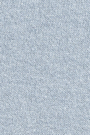 Light-blue-marl V-neck cotton jumper with Rigby Go embroidery - Image 9