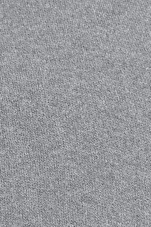 Grey-marl V-neck wool-blend jumper with Rigby Go embroidery - Image 9
