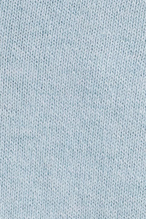 Light-blue-marl V-neck wool-blend jumper with Rigby Go embroidery - Image 8