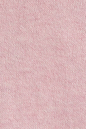 Pink-marl V-neck wool-blend jumper with Rigby Go embroidery - Image 8
