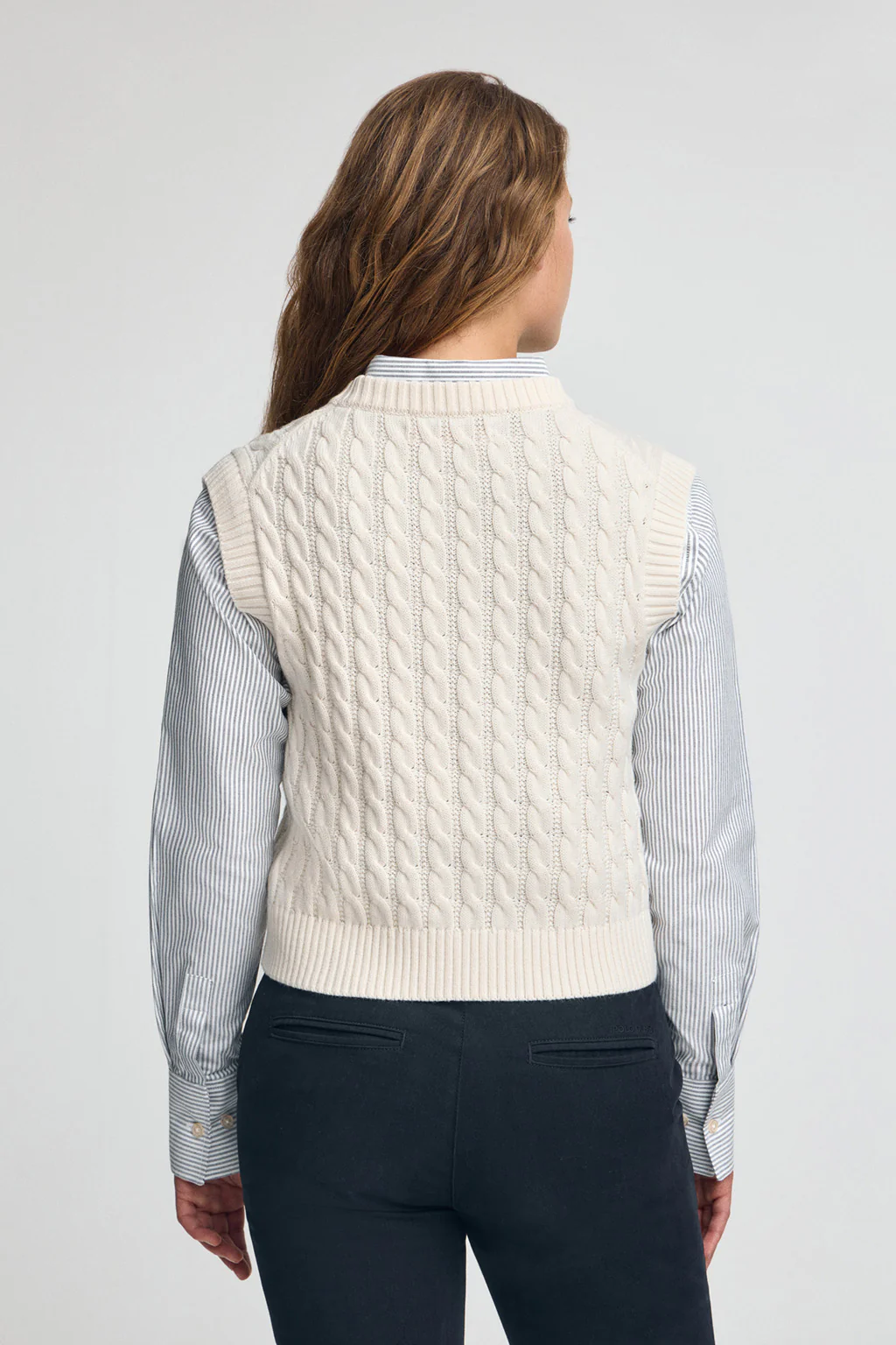 Nude cable-knit vest Polo Club - Image 4