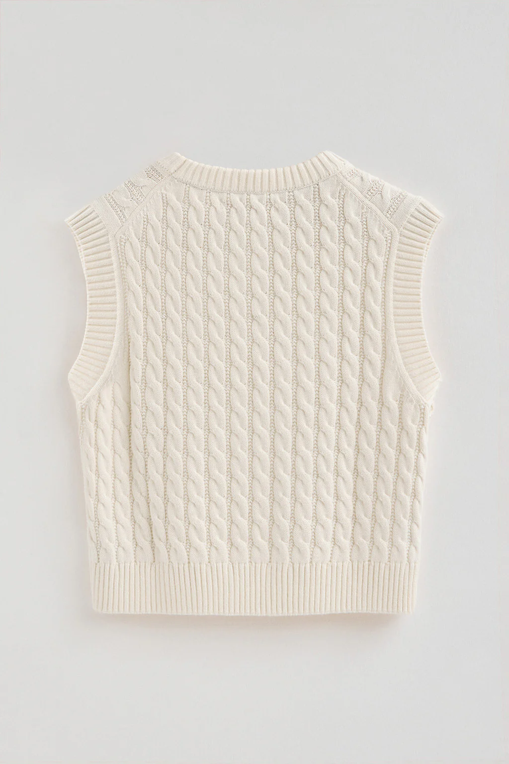 Nude cable-knit vest Polo Club - Image 7