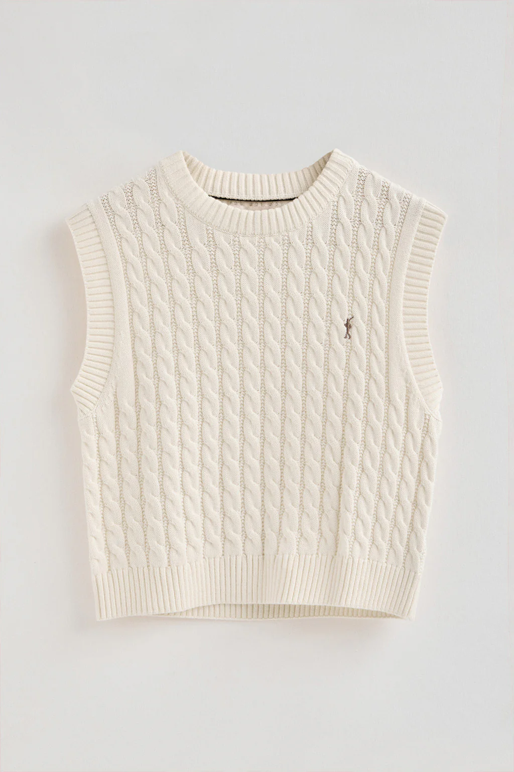 Nude cable-knit vest Polo Club - Image 8