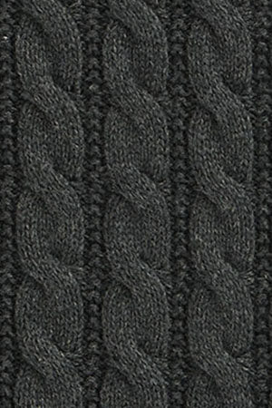 Dark-grey-marl cable-knit vest Polo Club - Image 10