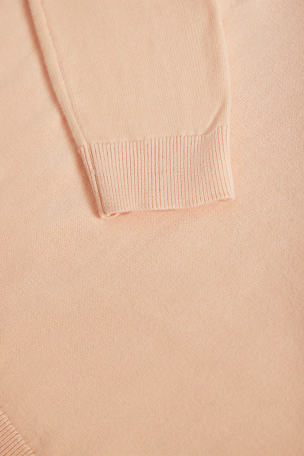 Peach round-neck basic knit jumper with Rigby Go logo - Image 8