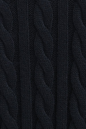 Navy-blue round-neck wool-blend jumper with Rigby Go embroidery - Image 9