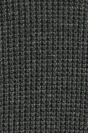 Dark-grey-marl waffle-knit jumper with half zip and Rigby Go embroidery - Image 9