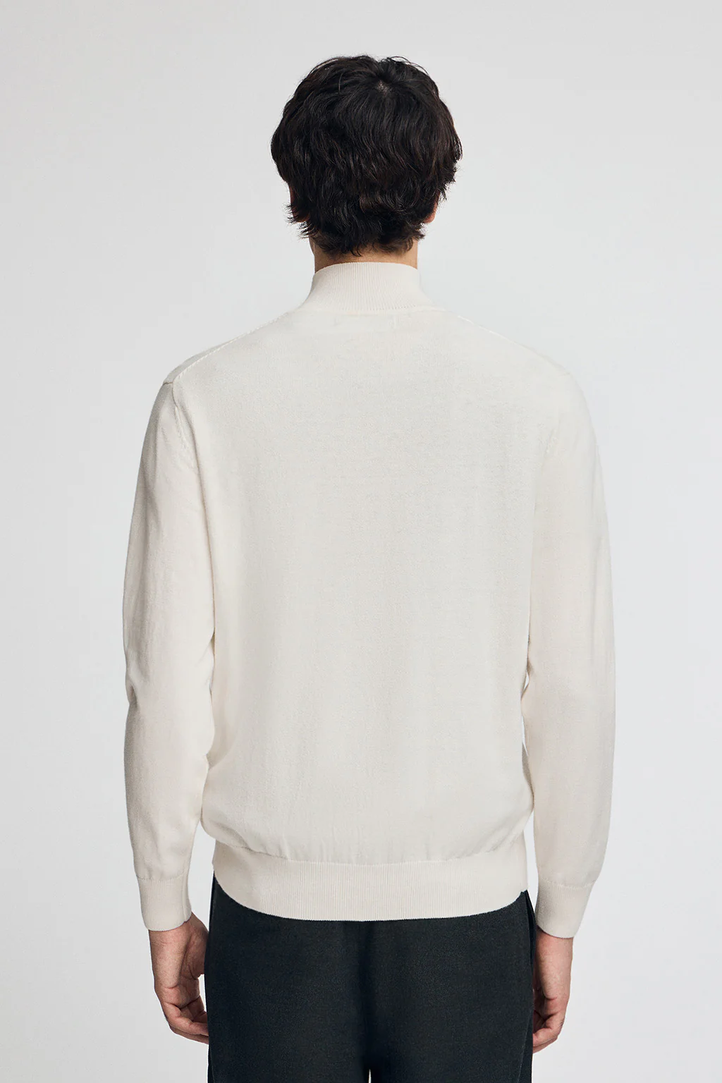 Nude half-zip wool-blend jumper with Rigby Go embroidery - Image 4