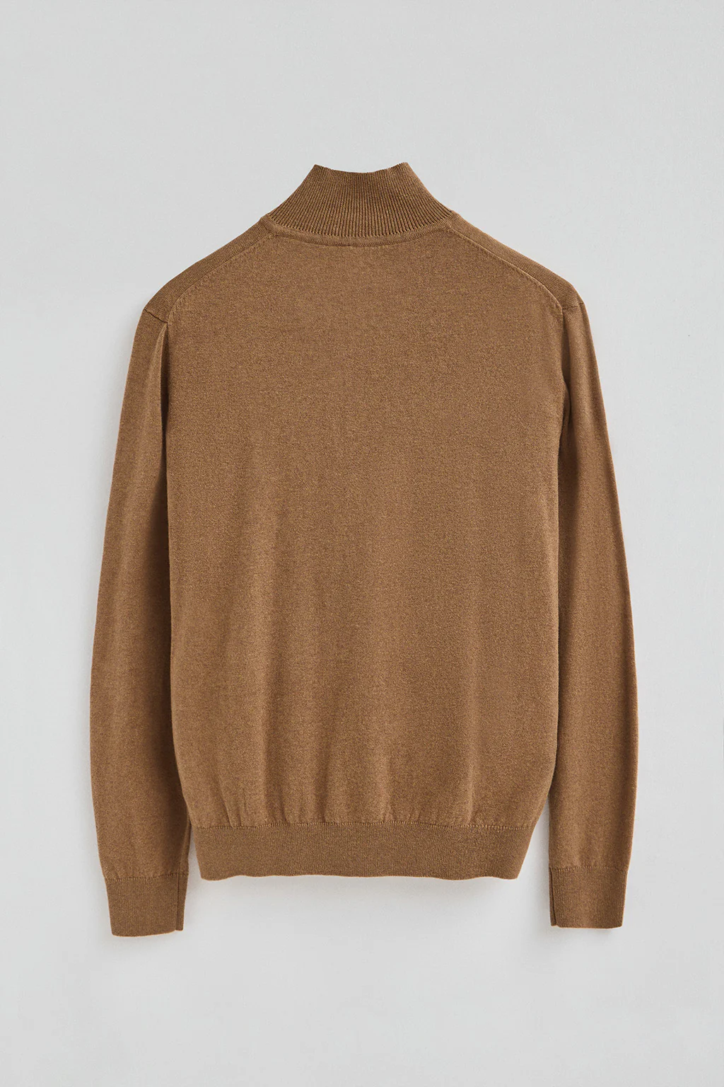 Camel-marl half-zip wool-blend jumper with Rigby Go embroidery - Image 7