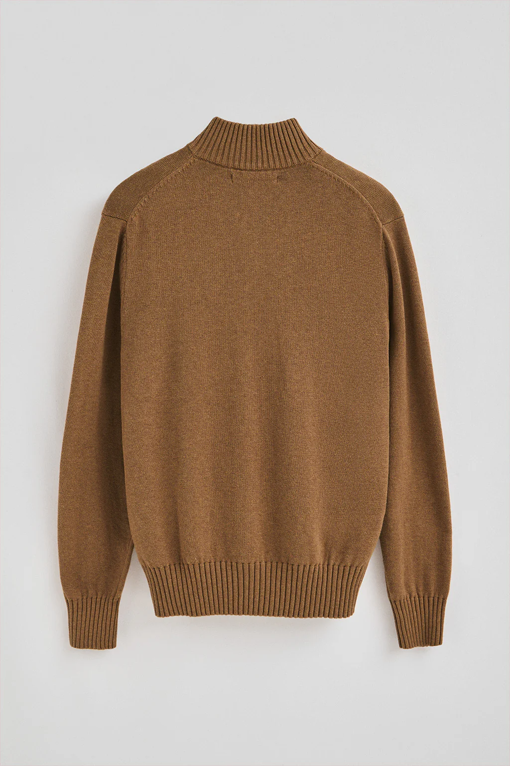 Camel-marl half-zip wool-blend jumper with Rigby Go embroidery - Image 7