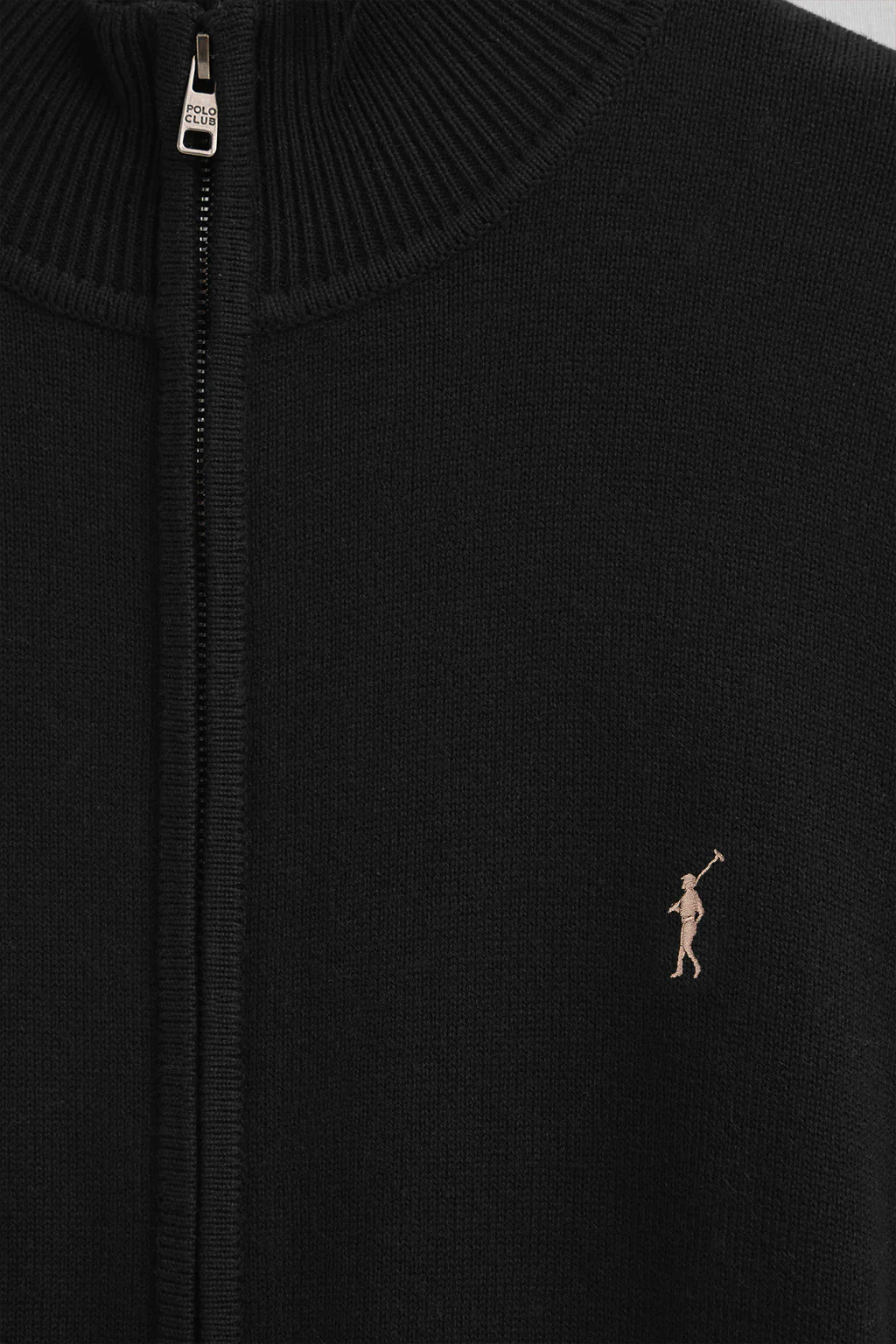 Black wool-blend cardigan with Rigby Go embroidery - Image 6