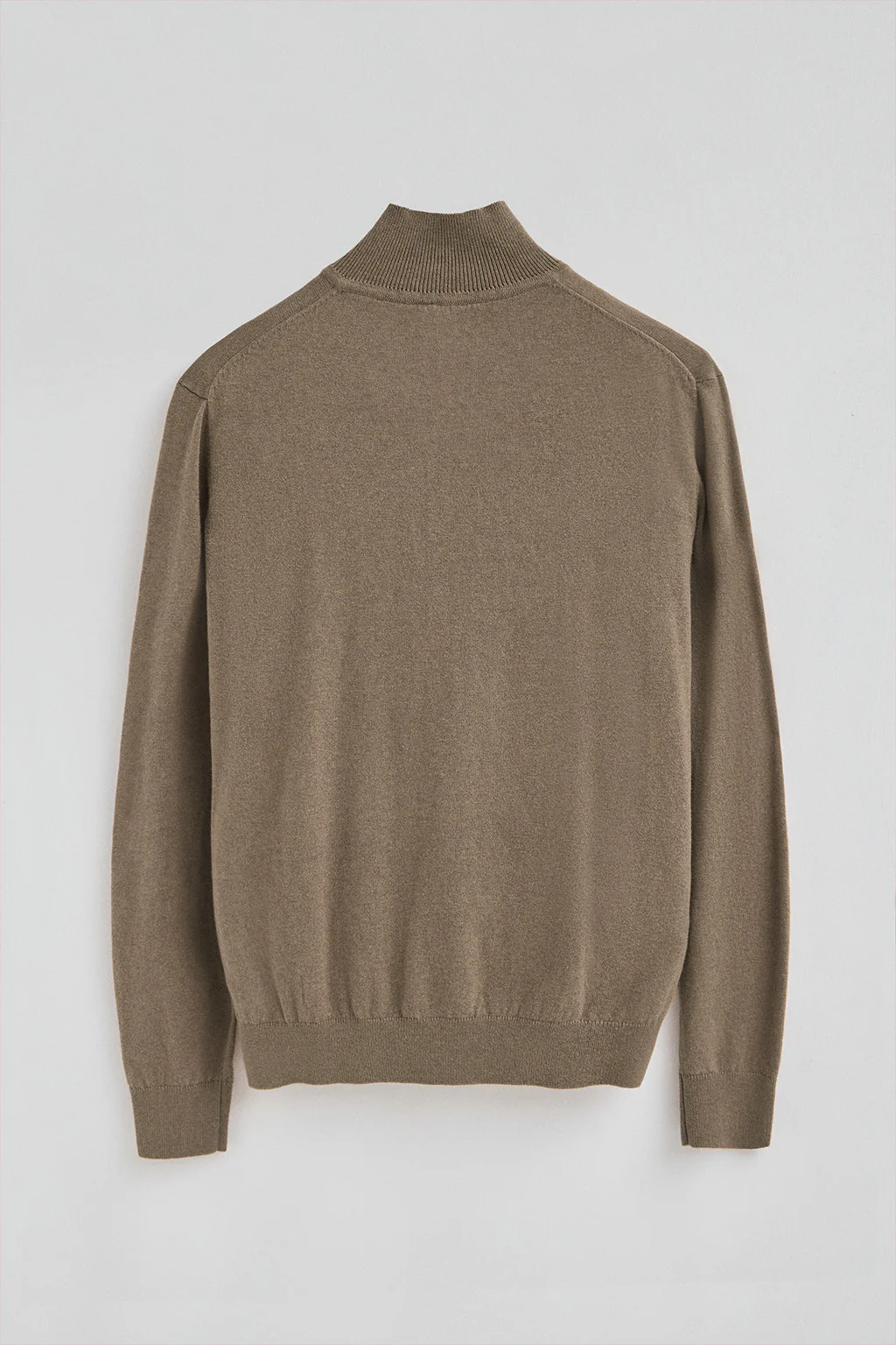 Dark-brown-marl half-zip wool-blend jumper with Rigby Go embroidery - Image 7