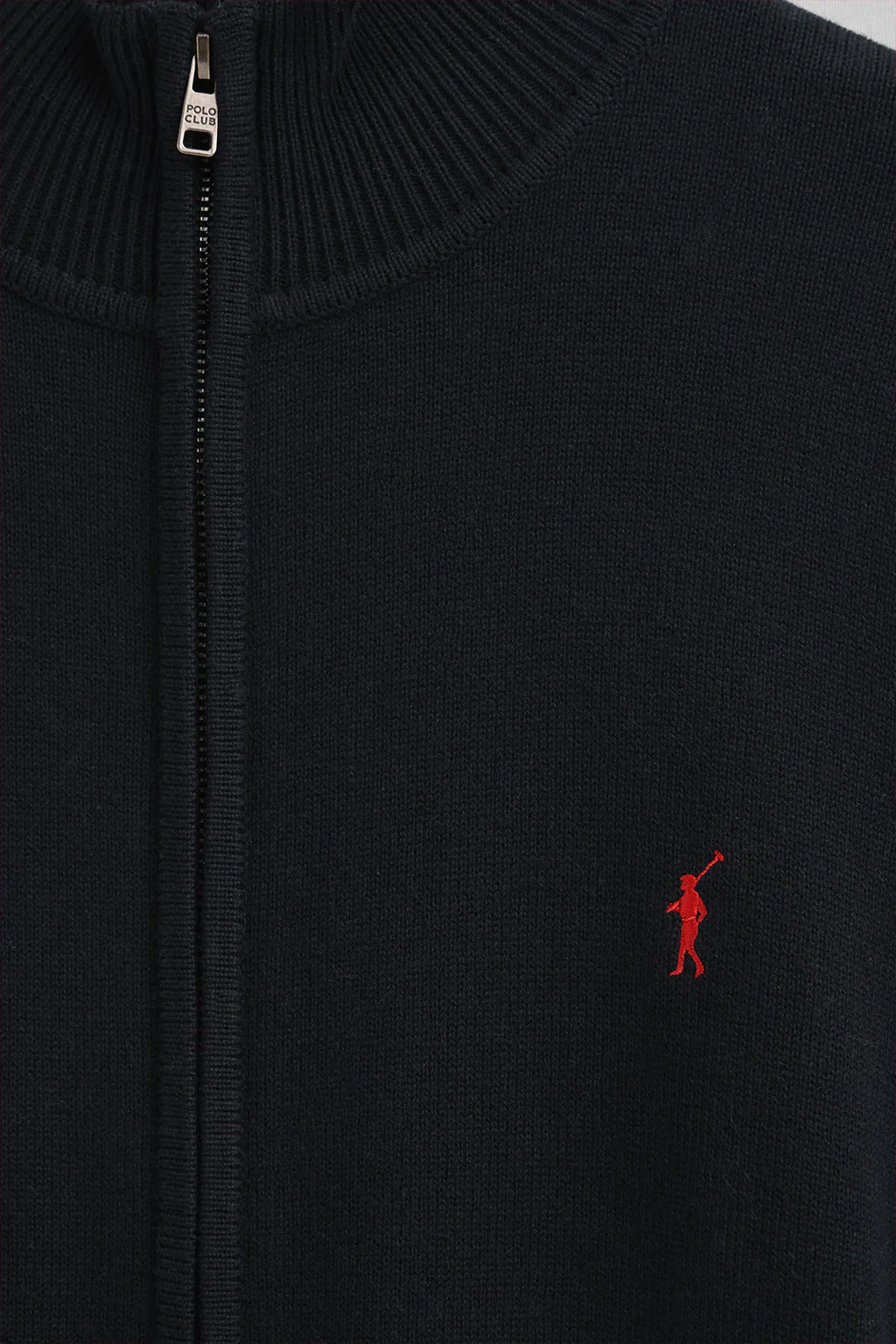 Navy-blue wool-blend cardigan with Rigby Go embroidery - Image 6