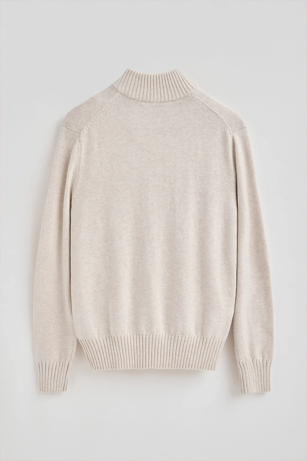 Nude-marl half-zip wool-blend jumper with Rigby Go embroidery - Image 7