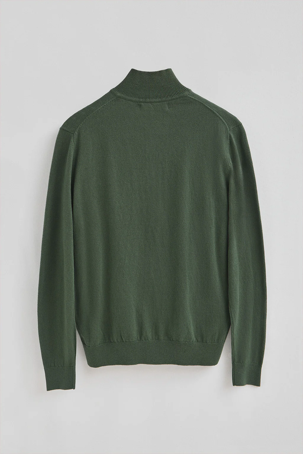 Mud-green half-zip wool-blend jumper with Rigby Go embroidery - Image 7