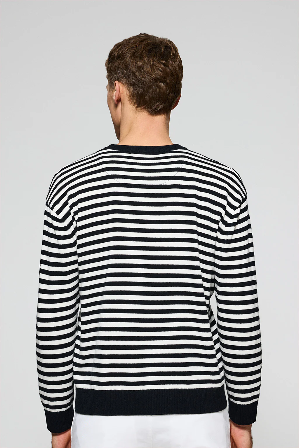 Navy-blue knit jumper Seagull with nautical patch - Image 2