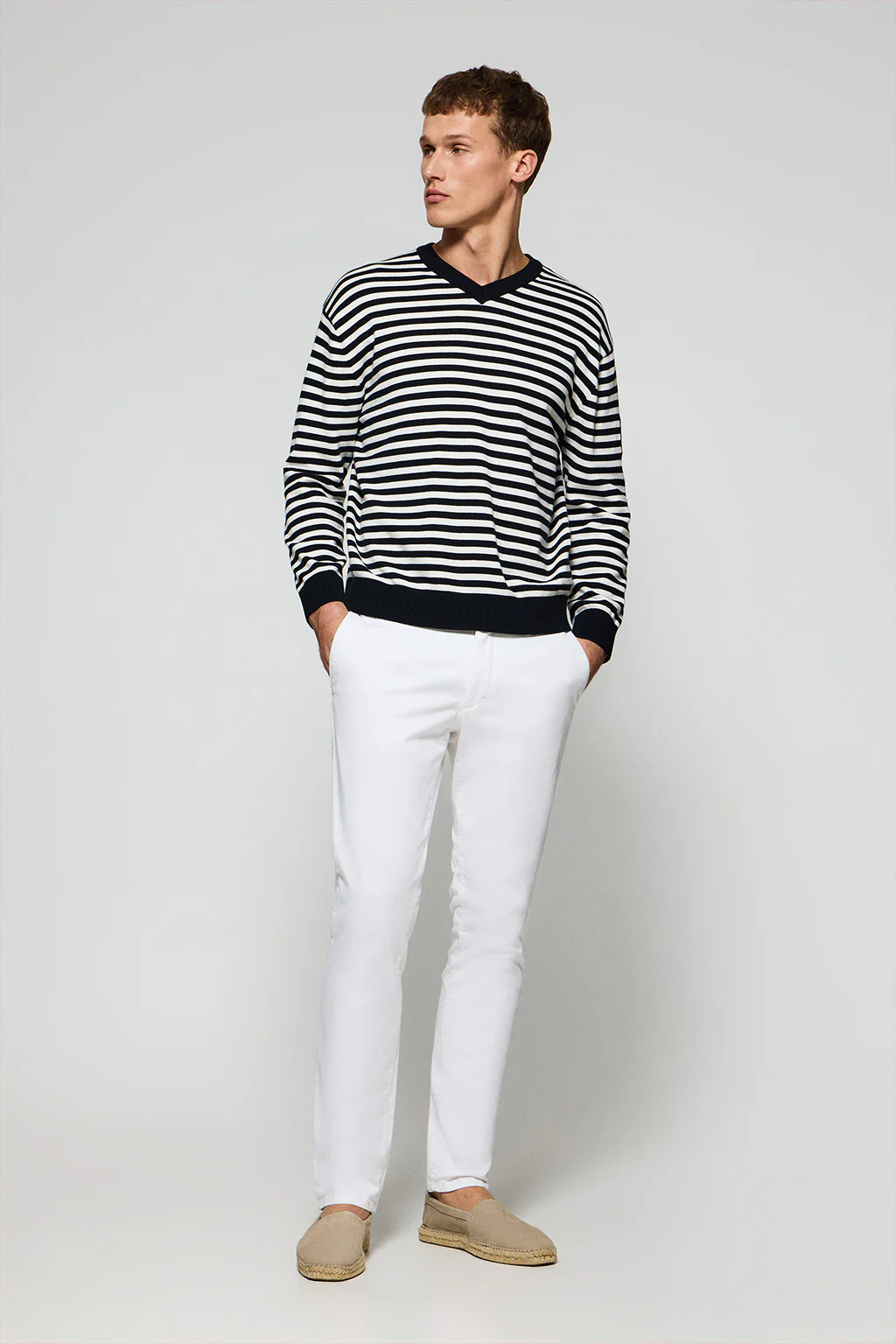 Navy-blue knit jumper Seagull with nautical patch - Image 4