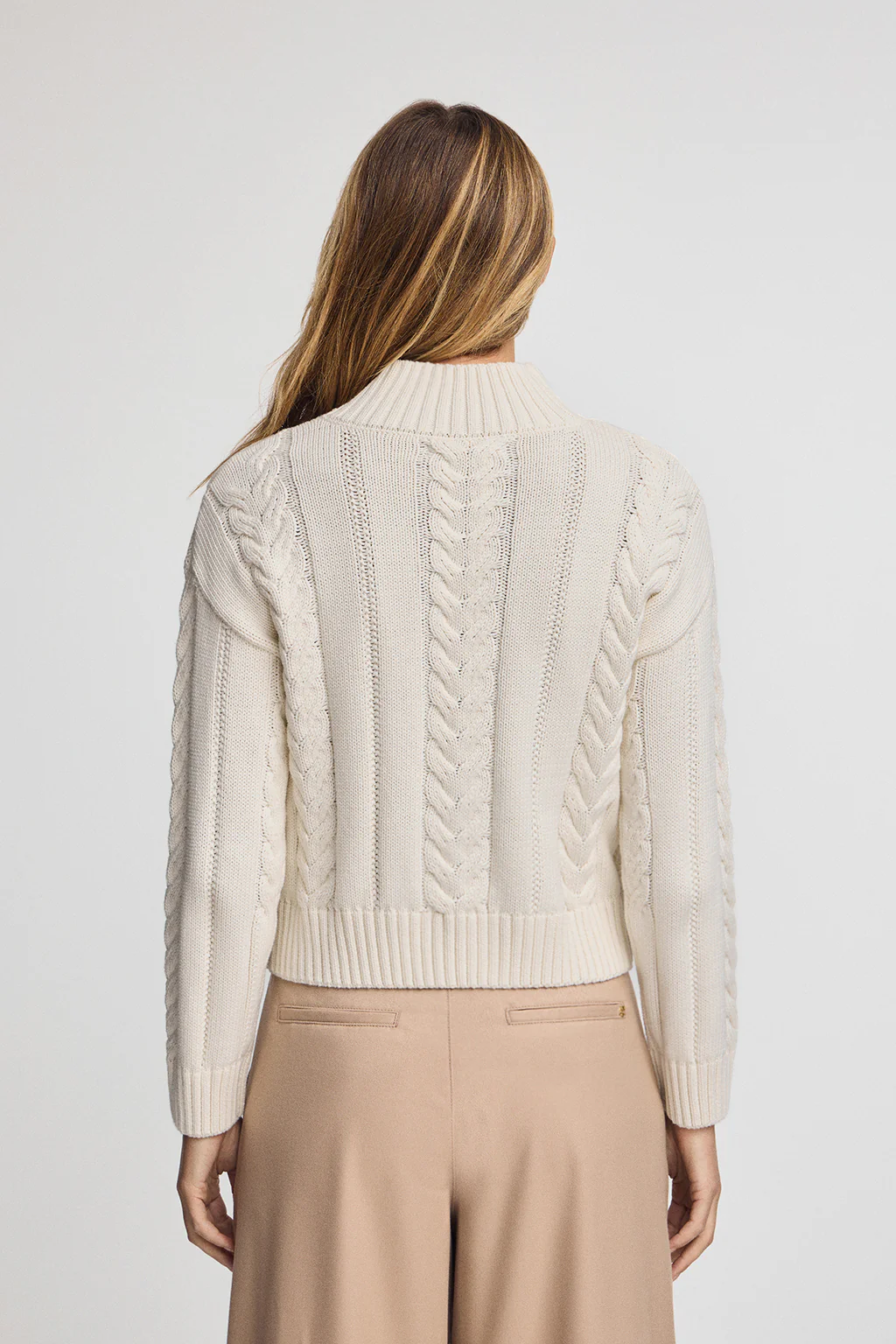 Nude chunky-knit jumper Serena - Image 5