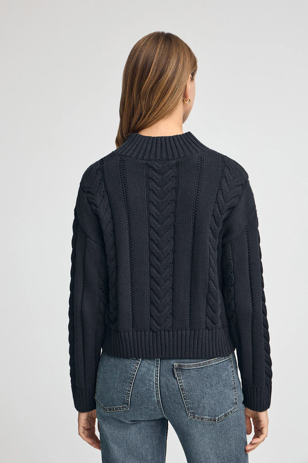 Navy-blue chunky-knit jumper Serena - Image 5