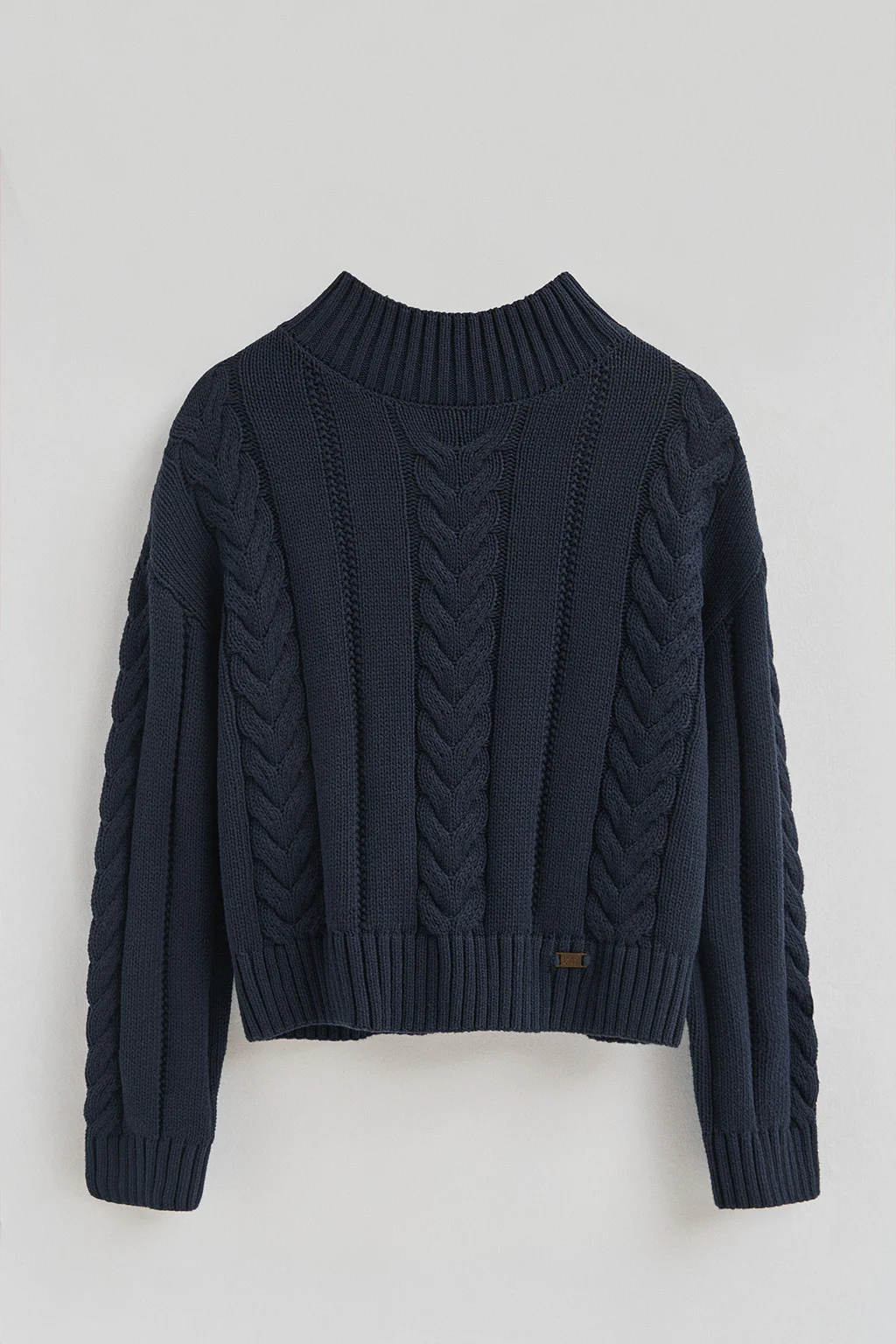 Navy-blue chunky-knit jumper Serena - Image 8