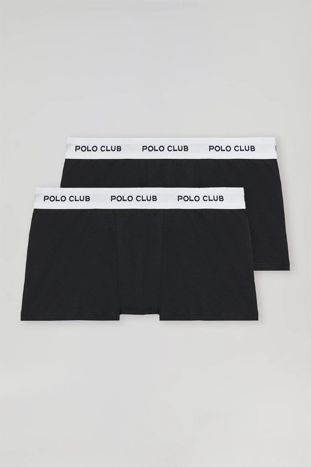 2 Pack of black boxers with Polo Club logo - Image 4