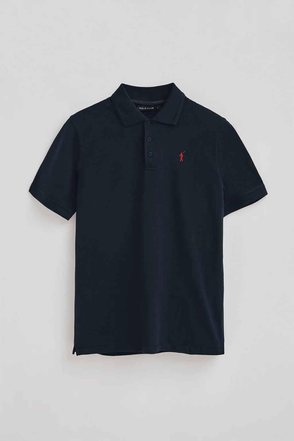 Men’s 2-pack pique polo shirts in navy and black with Rigby Go embroidery - Image 2