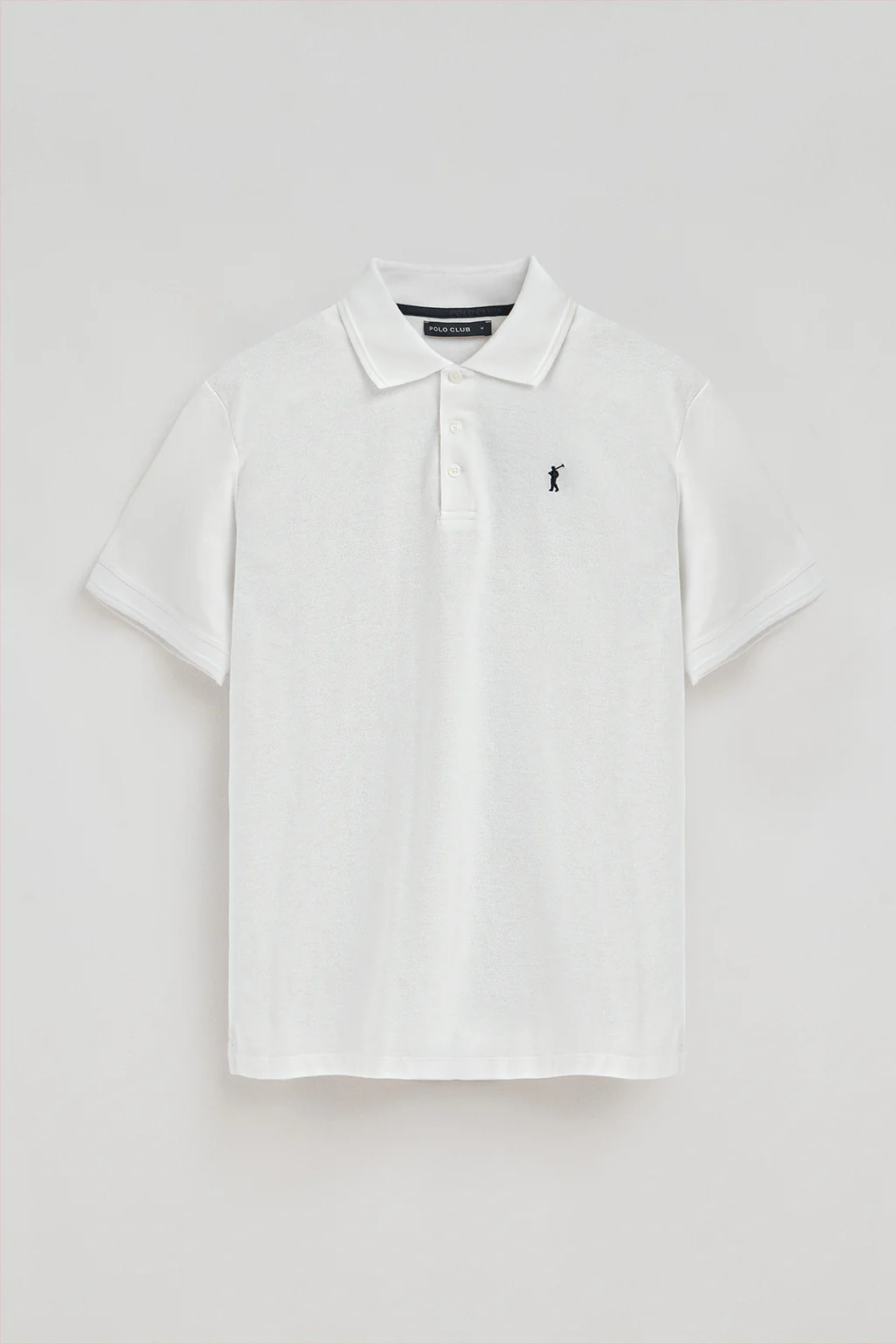 Men’s 2-pack pique polo shirts in navy and black with Rigby Go embroidery - Image 5