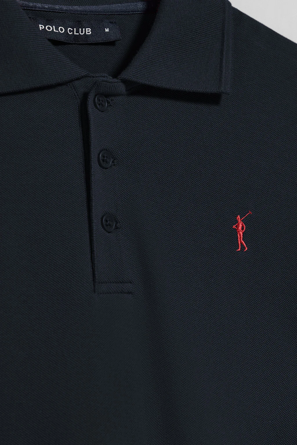 Three-button polo shirt with Rigby Go logo 2 pack (navy blue and white) - Image 7