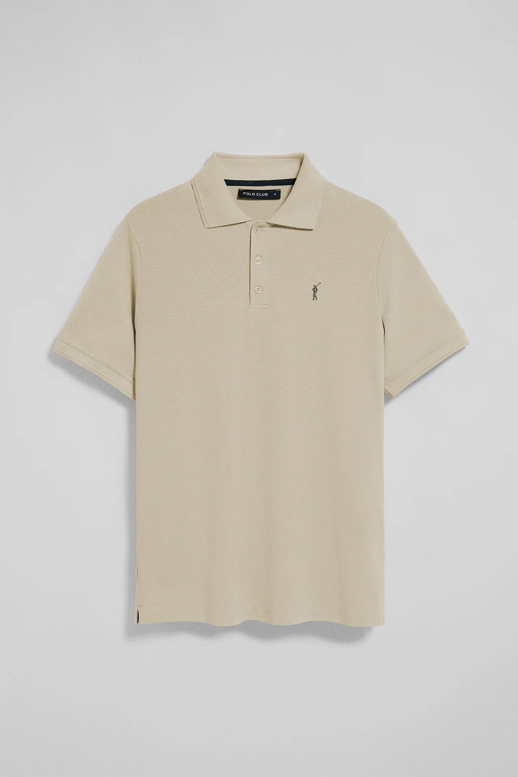 Three-button polo shirt with Rigby Go logo 2 pack (denim blue and beige) - Image 2