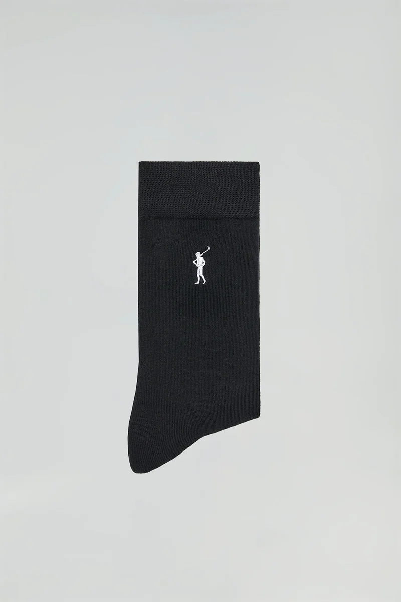 Men’s 2-pack black socks with Rigby Go logo - Image 2