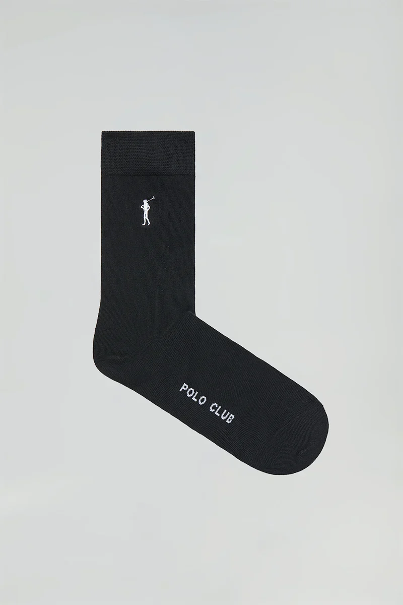 Men’s 2-pack black socks with Rigby Go logo - Image 3