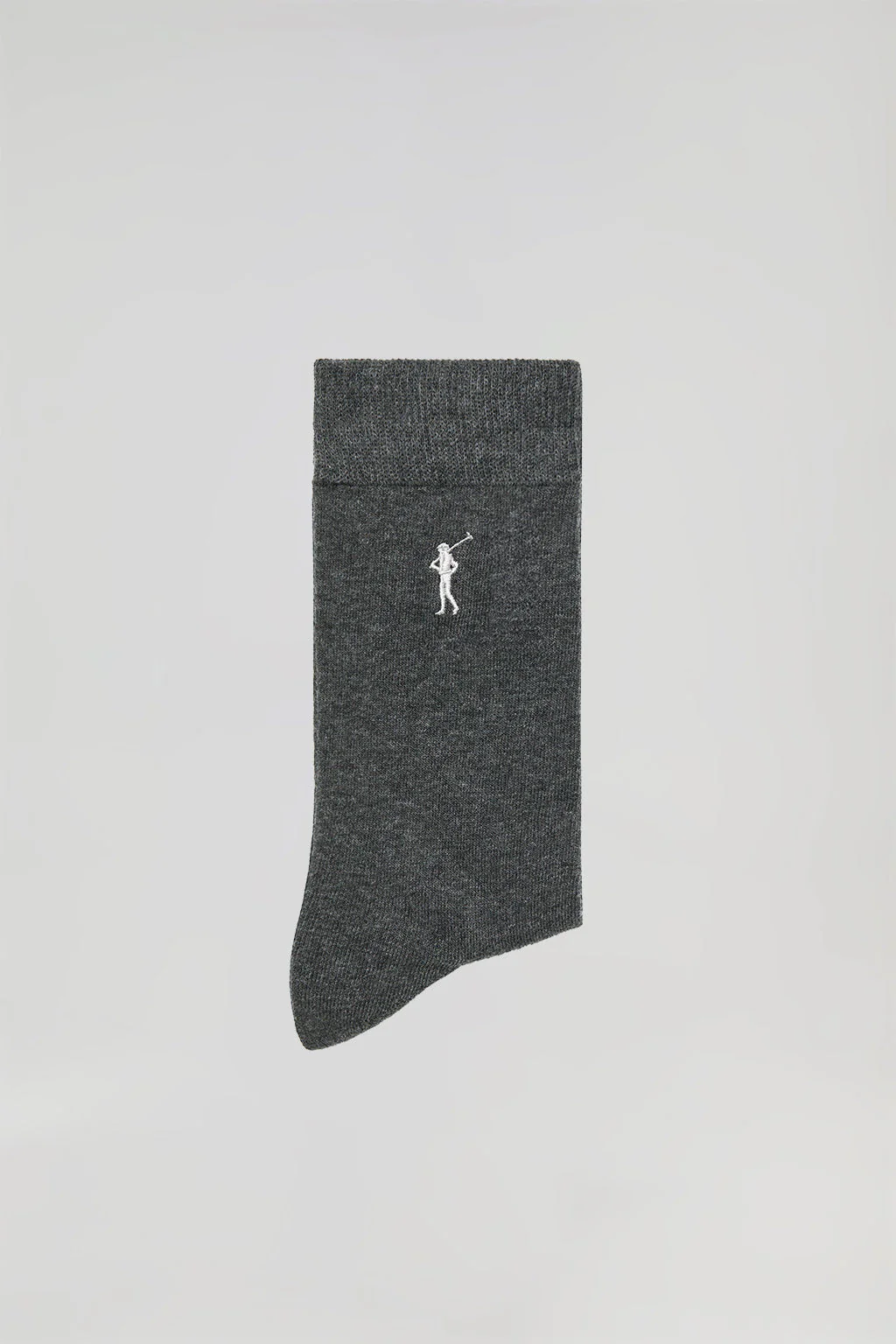 2 Pair pack of dark-grey socks with Rigby Go logo - Image 3