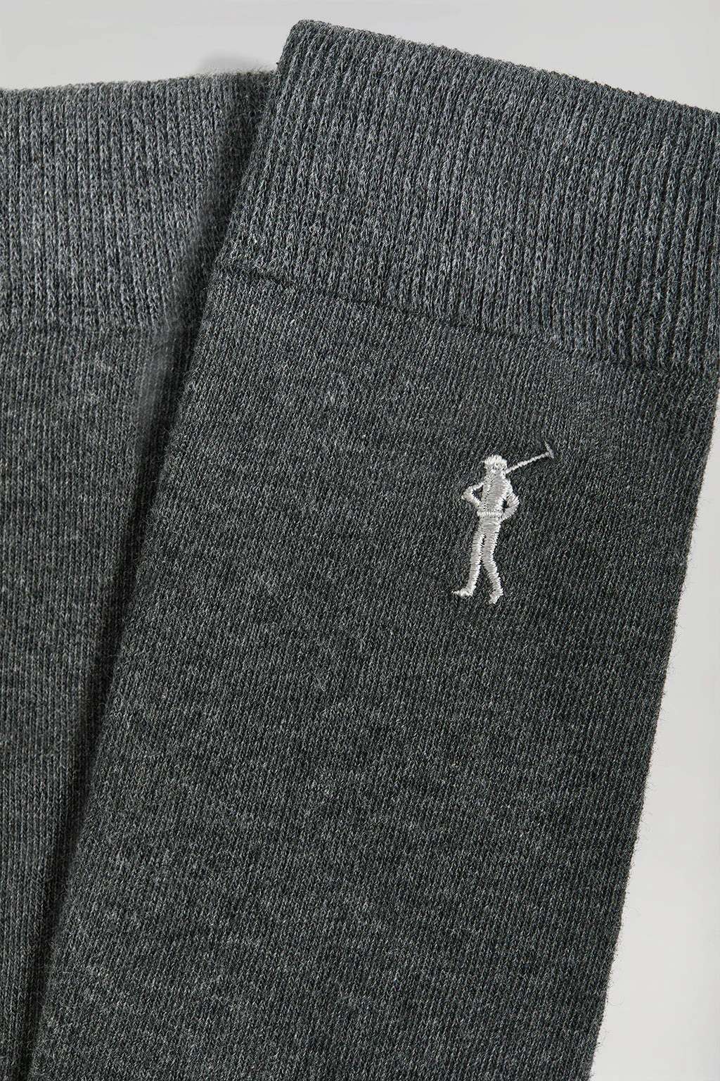 2 Pair pack of dark-grey socks with Rigby Go logo - Image 4