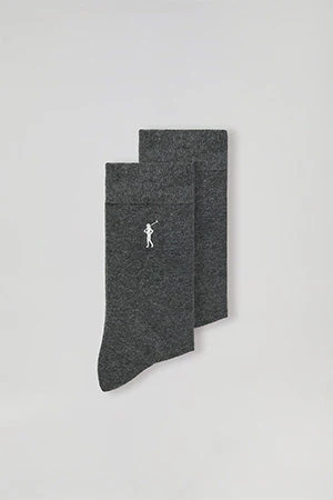2 Pair pack of dark-grey socks with Rigby Go logo - Image 7