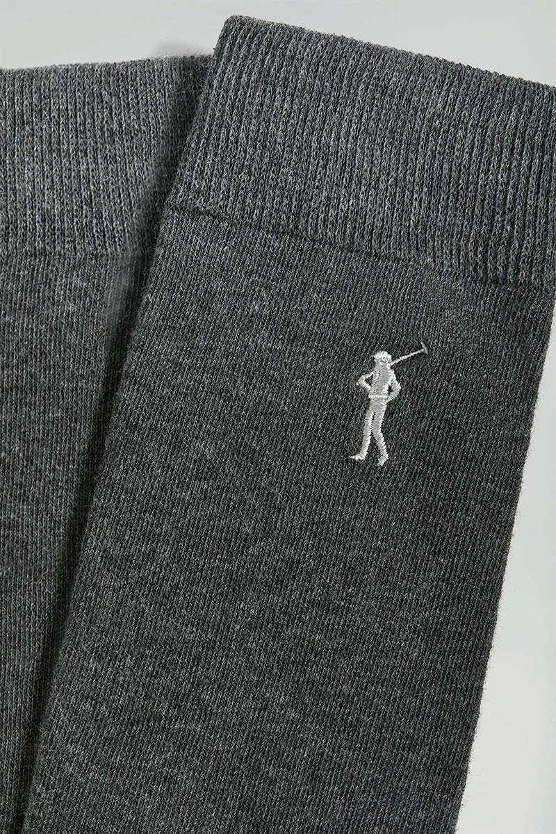 Men’s 2-pack dark-grey socks with Rigby Go logo - Image 4