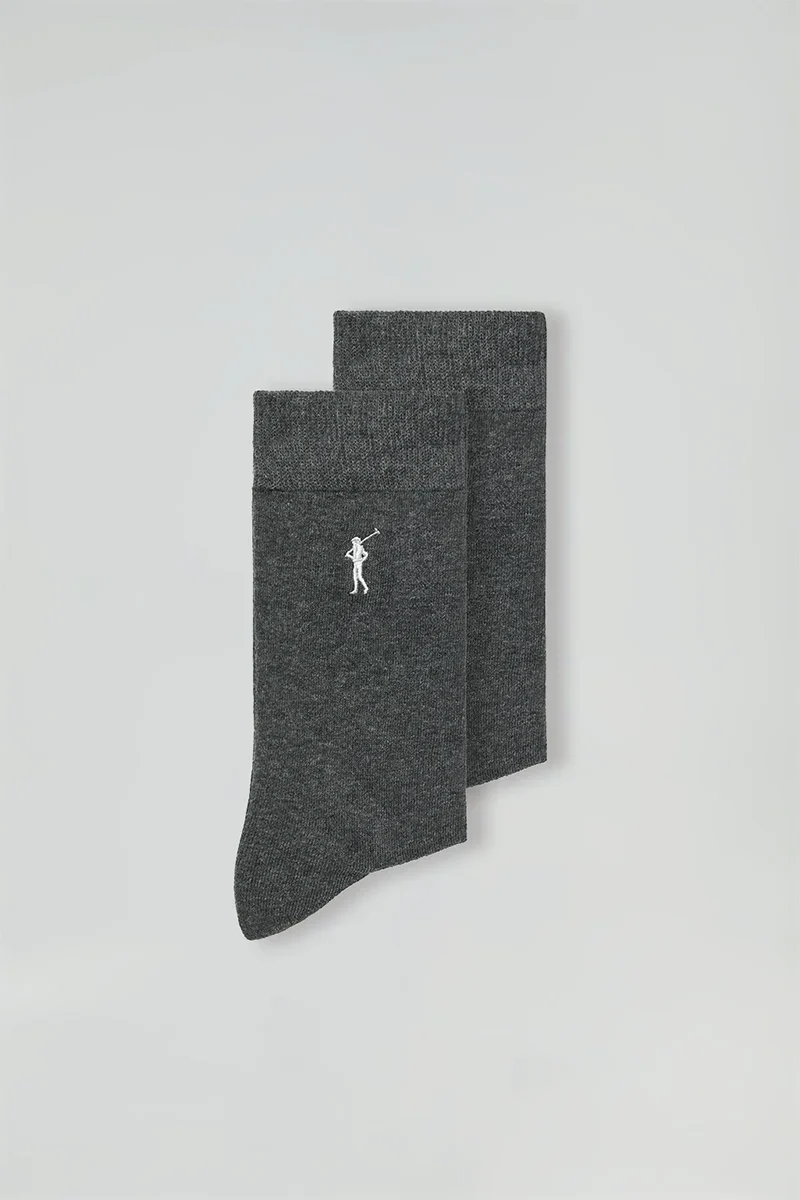 Men’s 2-pack dark-grey socks with Rigby Go logo - Image 6