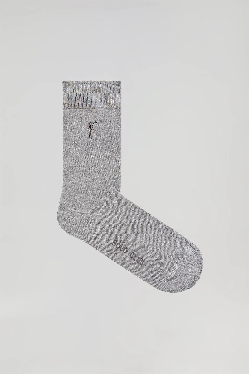2 Pair pack of grey socks with Rigby Go logo - Image 2