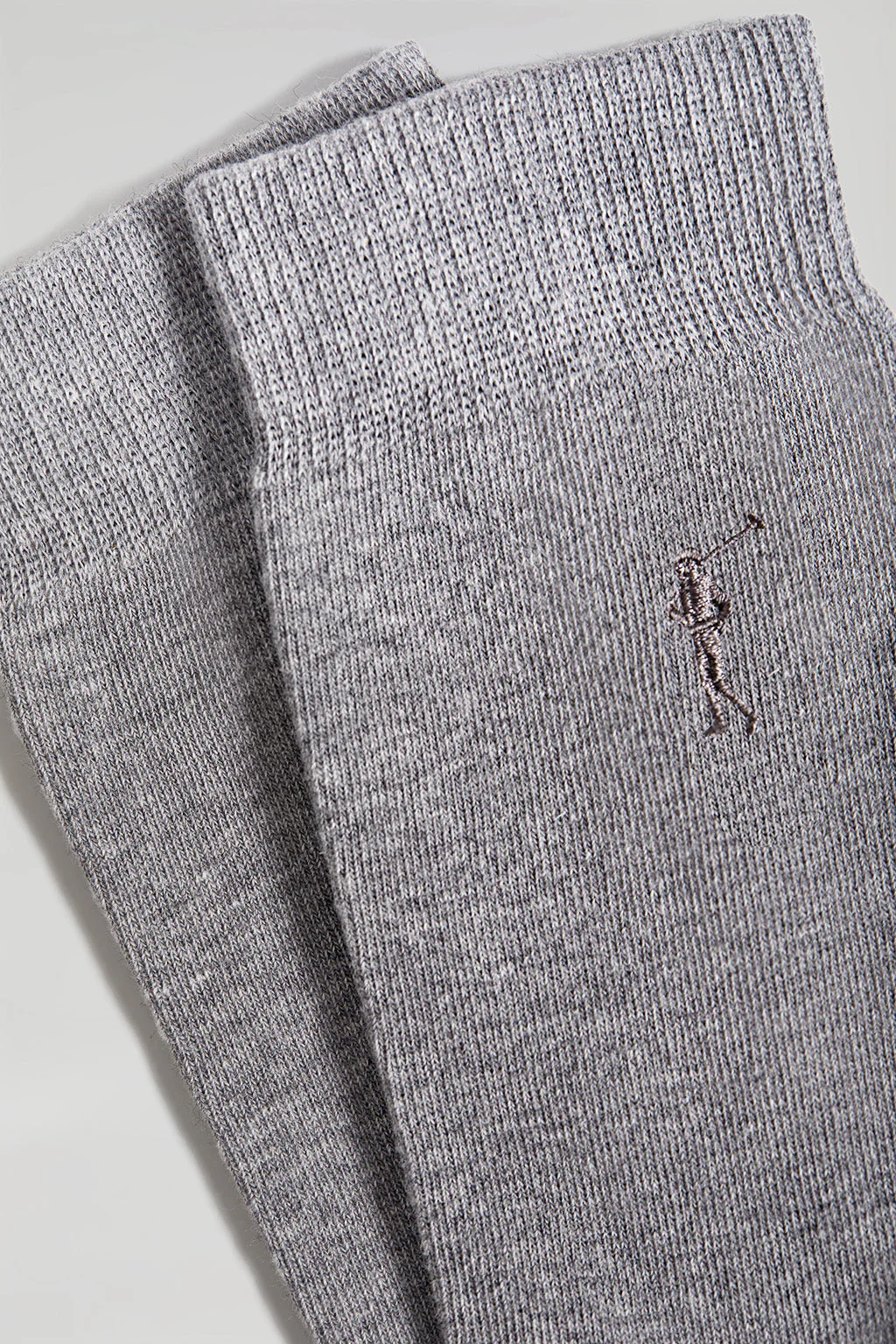 2 Pair pack of grey socks with Rigby Go logo - Image 4