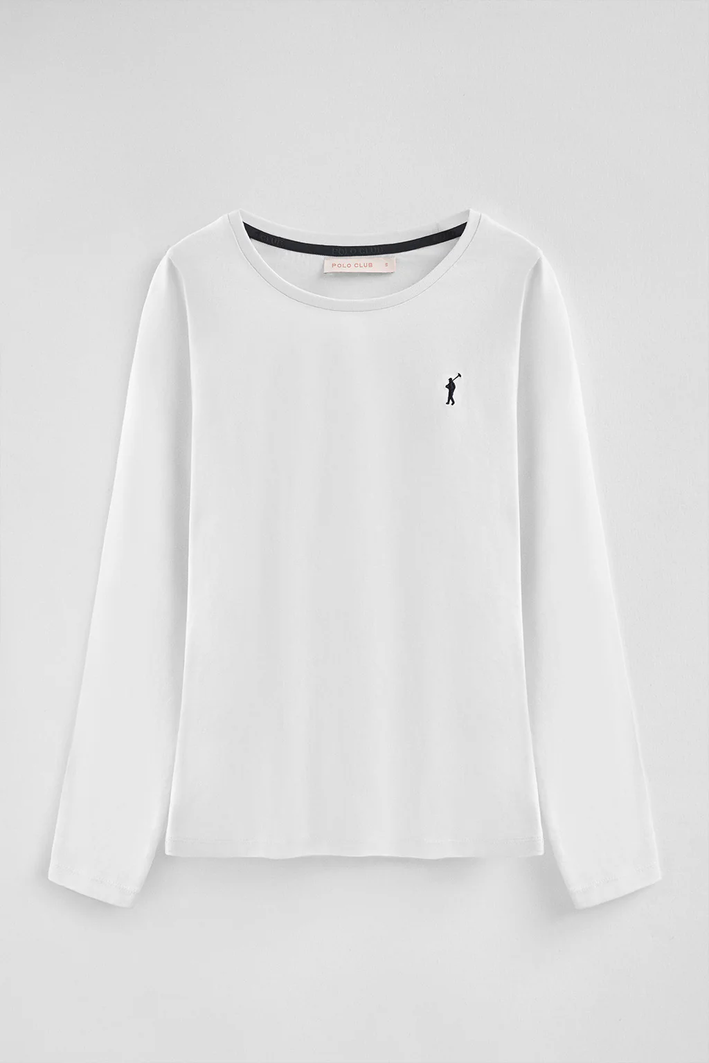 Women’s 2-pack long-sleeve T-shirts in navy blue and white with Rigby Go embroidered logo - Image 2