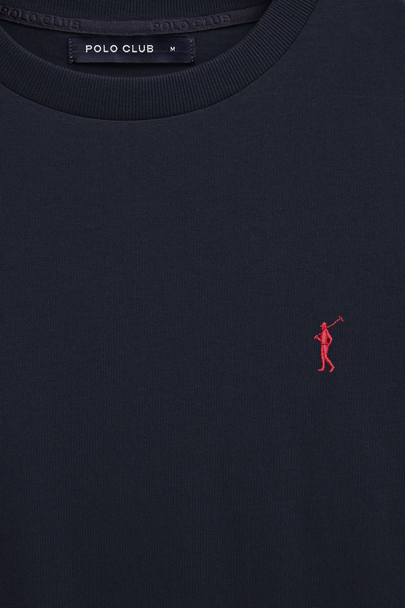 Men’s 2-pack T-shirts in navy blue and white with short sleeves and Rigby Go embroidery - Image 6